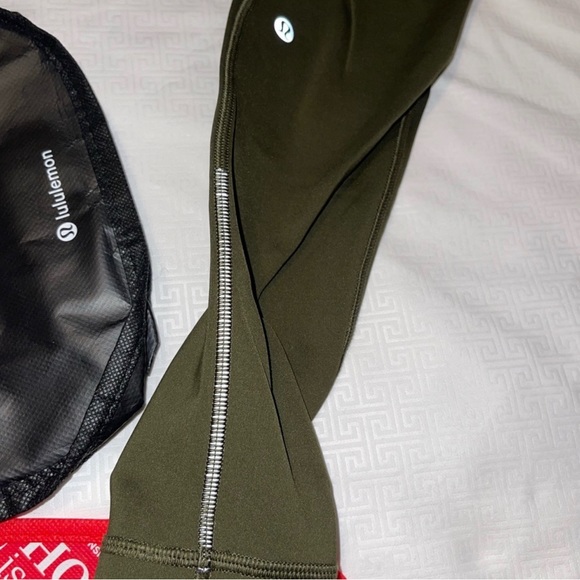 LuLuLemon❄️Winter❄️First Mile Tech Leggings. Olive. Sz 8 - Picture 4 of 11